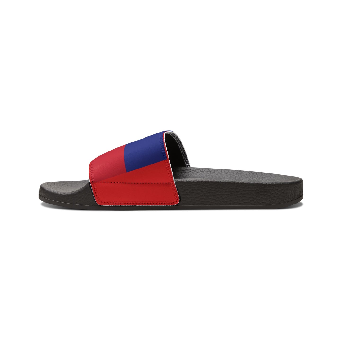 Men's Removable-Strap Slide Sandals — Red & Blue Casual Pool Slides