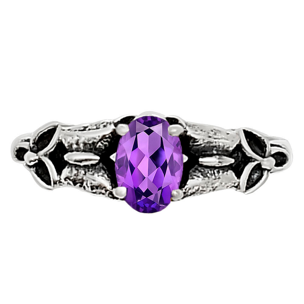 Amethyst Ring size-8 R-1746 SDR252841