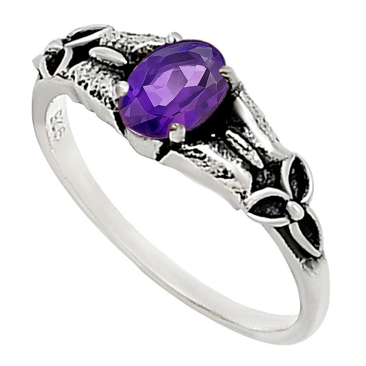 Amethyst Ring size-8 R-1746 SDR252841