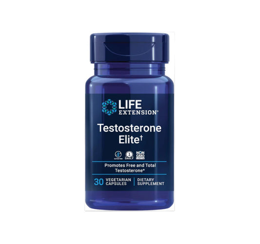 Life Extension Testosterone Elite – Testosterone Production Support Supplement for Men - with Luteolin, Pomegranate and Cacao Seed Extract – Gluten-Free, Non-Gmo, Vegetarian – 30 Capsules